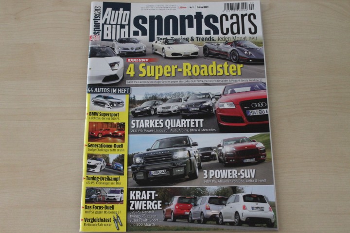Deckblatt Auto Bild Sportscars (02/2009)